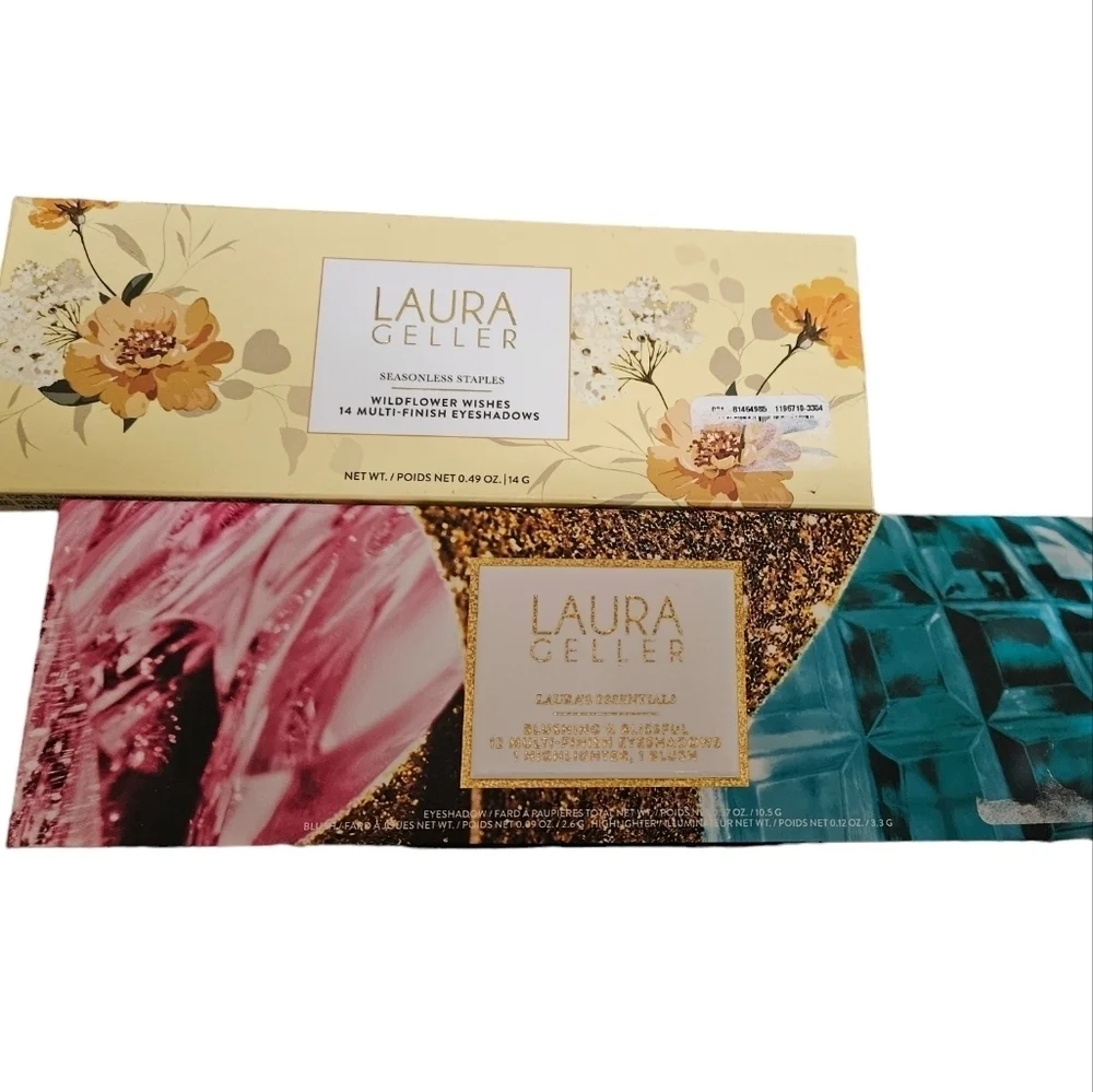 Laura Geller Eyeshadow Palettes Bundle of 2 NEW Wildflower Wishes